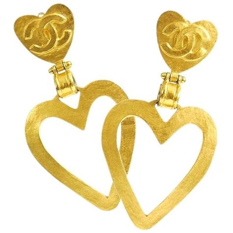 vintage chanel drop earrings|pre owned Chanel earrings.